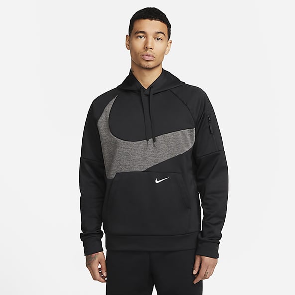 Black nike hoodie sale outlet